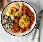 Merlu sauce aux tomates cerises