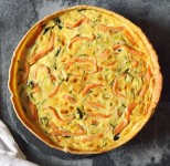 Quiche courgettes et saumon fumé