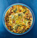 Clafoutis au chèvre et aux poireaux