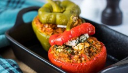 Poivrons farcis à la grecque