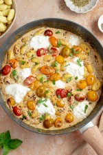 Poêlée de gnocchis, poulet et tomates cerises